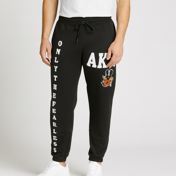 Brand New With Tags Mens 4X Black Graphic Men's Pants